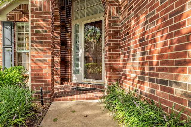 3731 Crescent Dr, Pearland, TX 77584 - doorway to property featuring brick siding