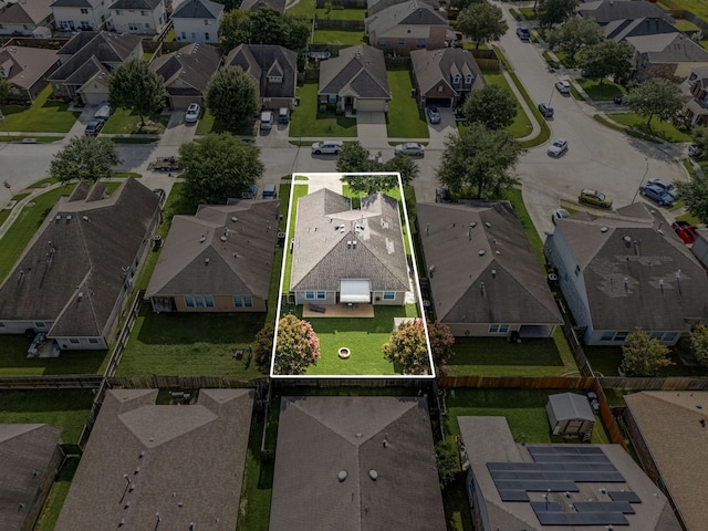 15110 Sierra Ridge Dr, Humble, TX 77396 - aerial view of residential area featuring property parcel outlined