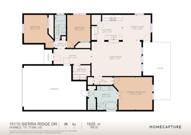 15110 Sierra Ridge Dr, Humble, TX 77396 - view of property floor plan