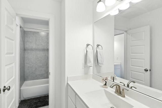 2607 Open Prairie Ln, Katy, TX 77493 - bathroom featuring vanity and shower / bath combination