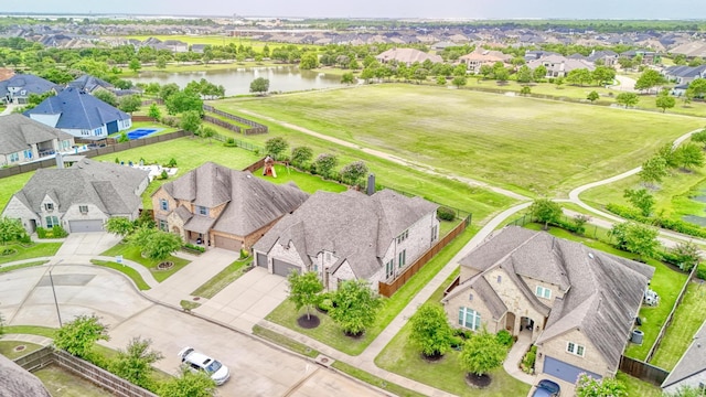 2607 Open Prairie Ln, Katy, TX 77493 - aerial view of residential area featuring a large body of water