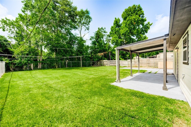 1221 Delores St, Kemah, TX 77565 - fenced backyard with a patio