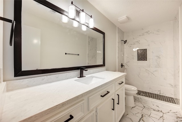 1221 Delores St, Kemah, TX 77565 - full bathroom with marble finish floors, vanity, and a marble finish shower