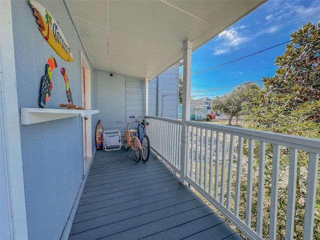 3128 Avenue N, Galveston, TX 77550 - view of wooden deck