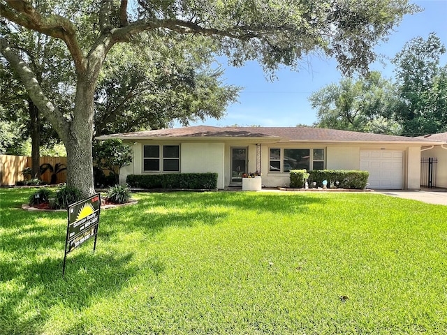8009 Dellanera Dr, Hitchcock, TX 77563 - single story home featuring an attached garage, concrete driveway, and stucco siding