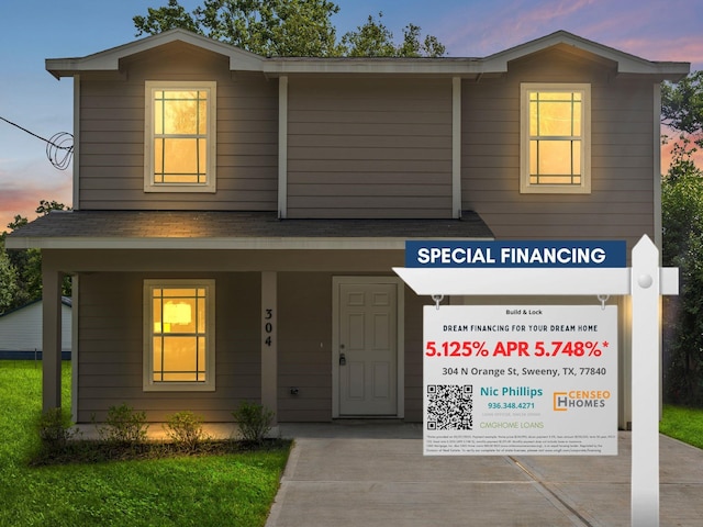 304 N Orange St, Sweeny, TX 77480 - view of front of house with covered porch