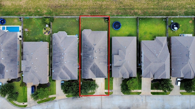 9430 Jayci Hills Ln, Cypress, TX 77433 - aerial view of residential area featuring property parcel outlined