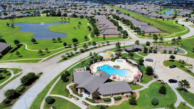 9430 Jayci Hills Ln, Cypress, TX 77433 - aerial view of property's location with a large body of water and nearby suburban area