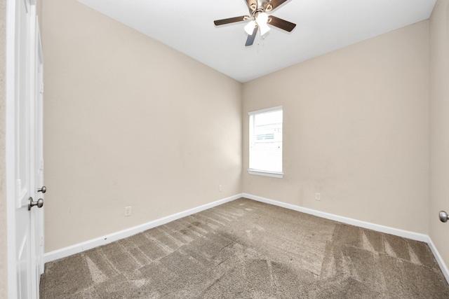 9430 Jayci Hills Ln, Cypress, TX 77433 - carpeted spare room featuring a ceiling fan and baseboards
