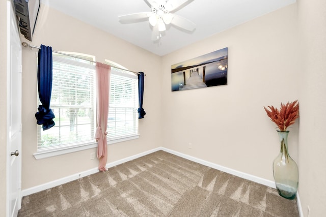 9430 Jayci Hills Ln, Cypress, TX 77433 - spare room with carpet and ceiling fan