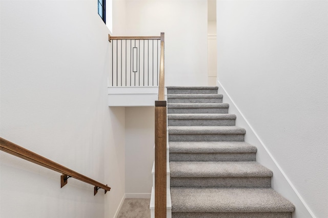 3223 Royal Oaks Hollow Ln, Houston, TX 77082 - stairs with carpet floors and baseboards