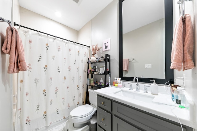 1807 Dart St, Houston, TX 77007 - full bathroom featuring vanity and toilet