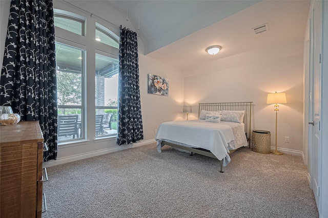 2430 Sunflower Cove Ln, Brookshire, TX 77423 - bedroom featuring carpet and lofted ceiling