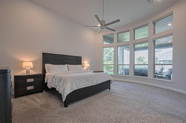 2430 Sunflower Cove Ln, Brookshire, TX 77423 - bedroom with carpet floors and ceiling fan