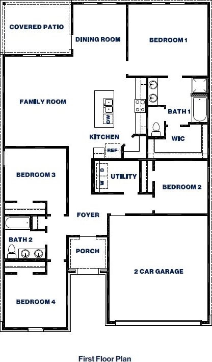 27219 Tulum Cv, Katy, TX 77493 - view of property floor plan