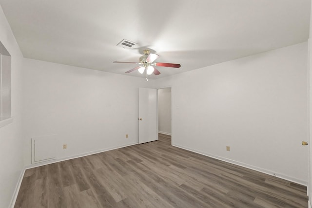 746 Fawn Dr, Houston, TX 77015 - unfurnished room with ceiling fan and wood finished floors