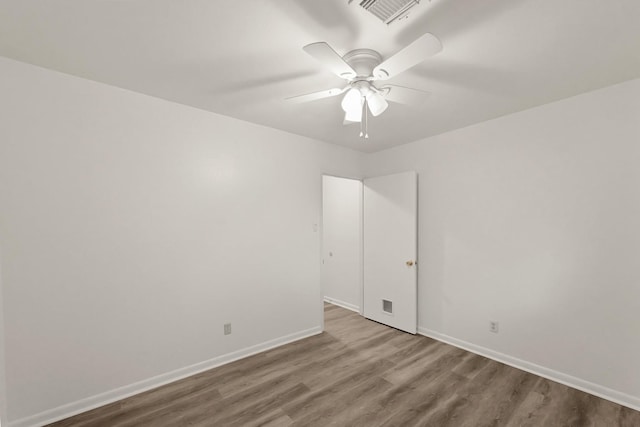 746 Fawn Dr, Houston, TX 77015 - spare room featuring wood finished floors and a ceiling fan