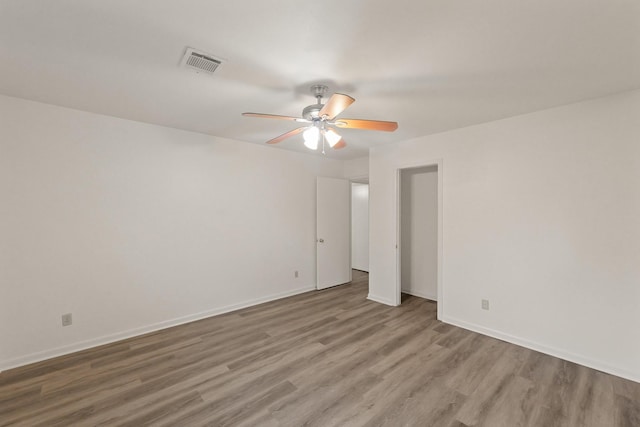 746 Fawn Dr, Houston, TX 77015 - unfurnished bedroom with wood finished floors and ceiling fan