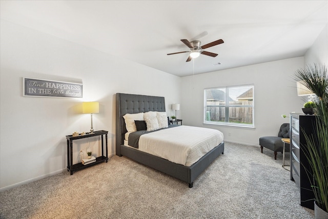 1516 Foshee Ct, Alvin, TX 77511 - bedroom featuring carpet floors and a ceiling fan