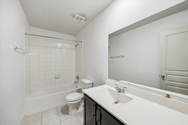 1516 Foshee Ct, Alvin, TX 77511 - bathroom featuring vanity, tile patterned floors, and shower / washtub combination