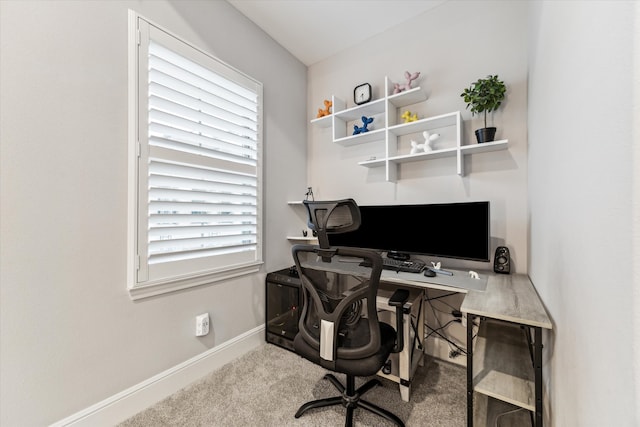846 Dunleigh Meadows Ln, Houston, TX 77055 - home office with baseboards and carpet