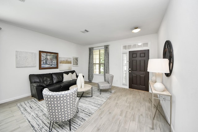 7619 Park Sage Ln, Cypress, TX 77433 - living room featuring wood finished floors and baseboards