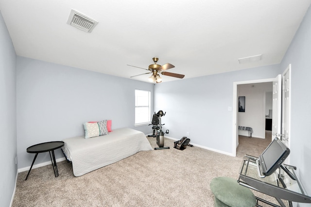 7619 Park Sage Ln, Cypress, TX 77433 - bedroom with carpet floors and ceiling fan