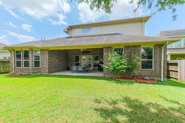 4507 Cinco Forest Trl, Katy, TX 77494 - rear view of property featuring brick siding and a patio