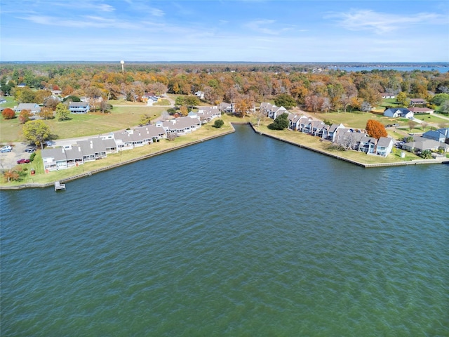 325 Carolcrest Ln Unit 3, Livingston, TX 77351 - aerial view of residential area with a large body of water and a tree filled landscape