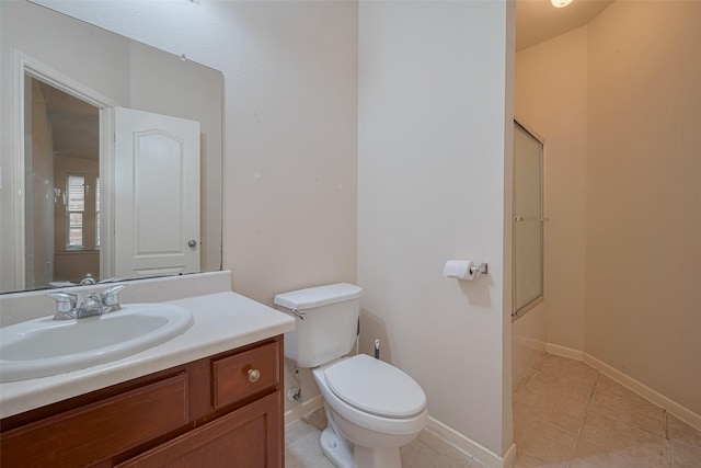 5515 Brookhollow Pines Ct, Houston, TX 77084 - full bathroom with vanity, tile patterned flooring, and a shower