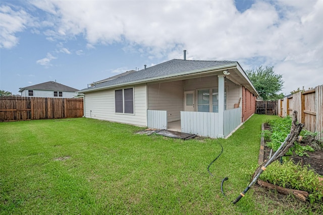 5515 Brookhollow Pines Ct, Houston, TX 77084 - back of property featuring a fenced backyard and roof with shingles