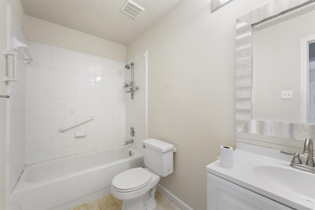 5723 Painted Trail Dr, Houston, TX 77084 - bathroom with vanity, shower / washtub combination, and tile patterned flooring