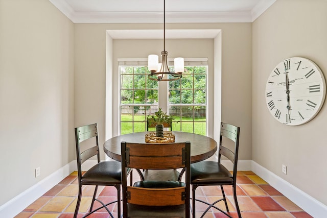 33318 Winsford St, Fulshear, TX 77441 - dining space with a chandelier and ornamental molding