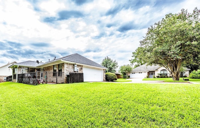 1608 Durham Dr, Huntsville, TX 77340 - view of home's exterior with brick siding, an attached garage, driveway, and a shingled roof