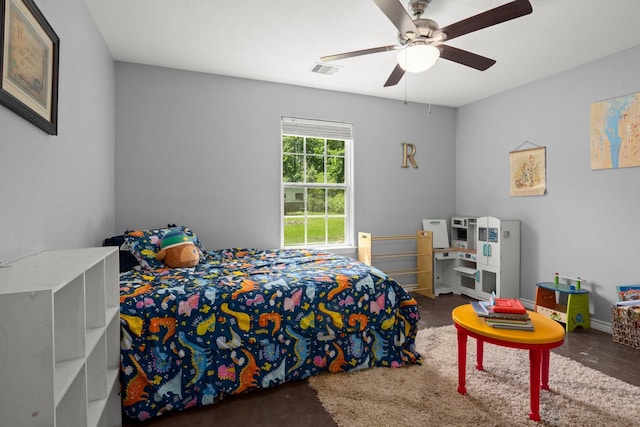 683 Cross Timbers, Livingston, TX 77351 - bedroom with a ceiling fan