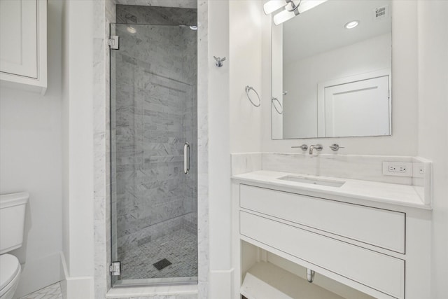 6626 Westchester Ave, West University Place, TX 77005 - bathroom with vanity and a stall shower