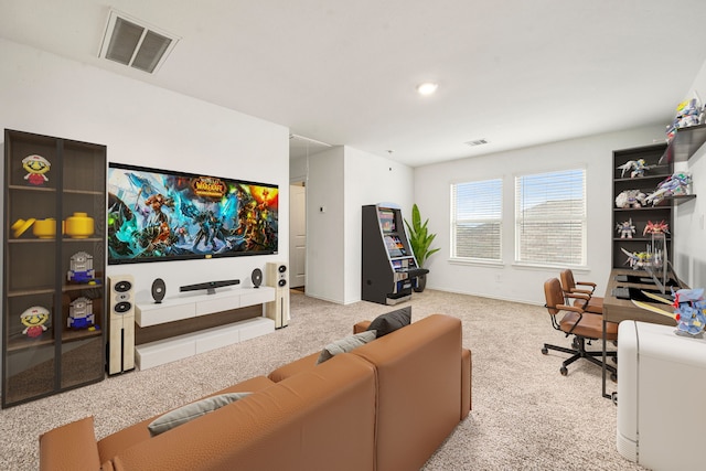 5122 Moonlit Garden Ln, Katy, TX 77449 - home theater with carpet and baseboards