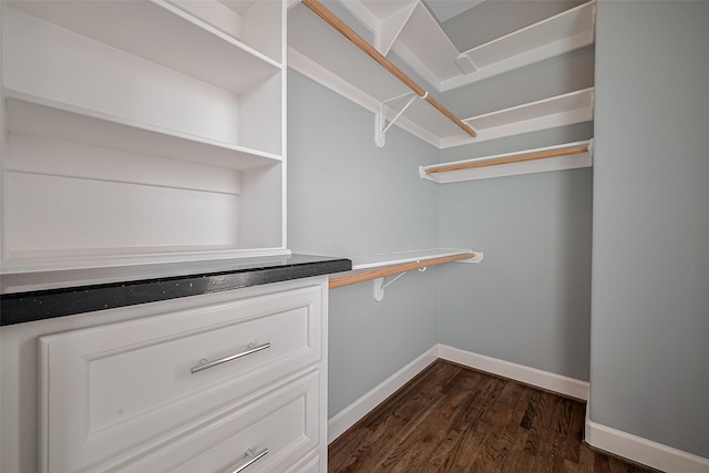 2106 Bidwell Dr, Houston, TX 77018 - spacious closet with dark wood finished floors