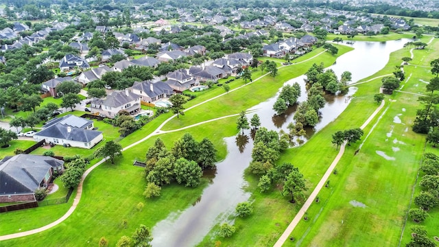 17422 Sunset Arbor Dr, Tomball, TX 77377 - aerial view of residential area with a nearby body of water