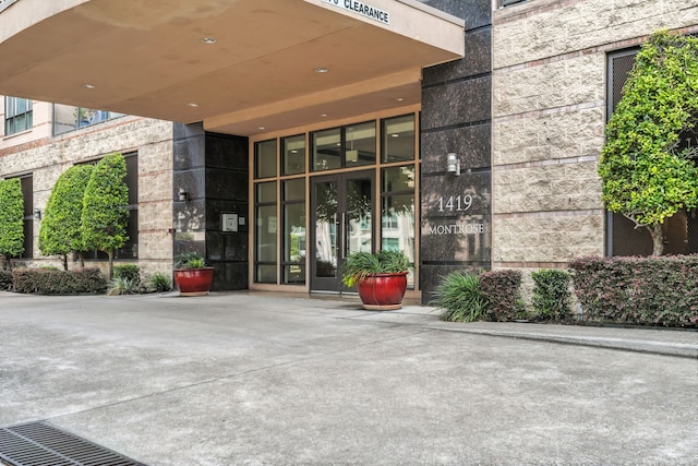 1419 Montrose Blvd Unit 301, Houston, TX 77019 - view of exterior entry featuring french doors