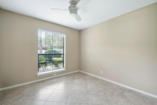 24806 Silver Leaf St, Magnolia, TX 77355 - unfurnished room featuring ceiling fan and light tile patterned flooring