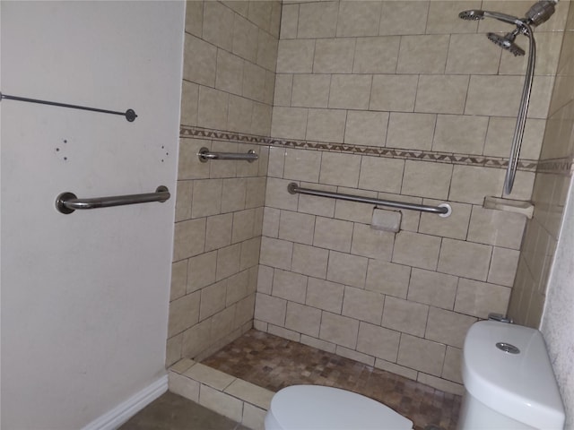 6714 Underhill St, Houston, TX 77092 - full bathroom with toilet and tiled shower