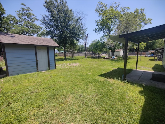 6714 Underhill St, Houston, TX 77092 - view of yard featuring a shed
