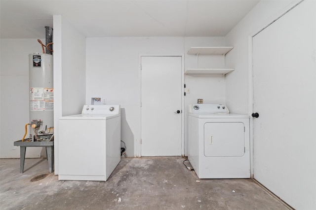 13019 Foxburo Dr, Houston, TX 77065 - washroom featuring washing machine and clothes dryer and gas water heater
