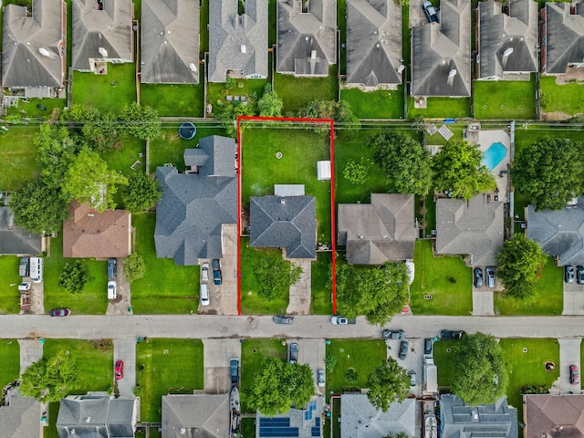13019 Foxburo Dr, Houston, TX 77065 - aerial view of residential area with property boundaries highlighted