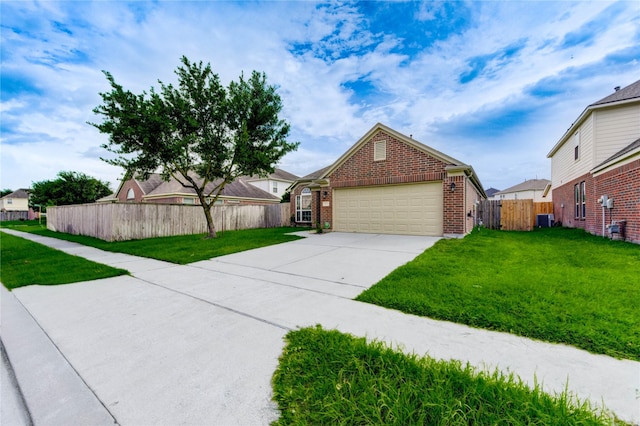 14839 Fir Knoll Way, Cypress, TX 77429 - view of front of home with brick siding, driveway, and an attached garage