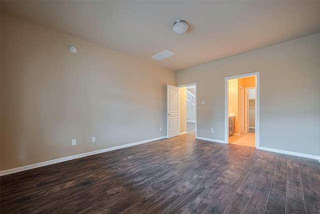 8134 Menorca Cove Dr, Cypress, TX 77433 - unfurnished bedroom with wood finished floors and connected bathroom