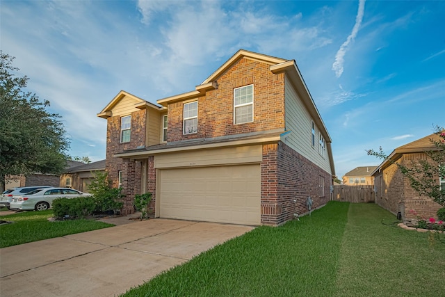 8134 Menorca Cove Dr, Cypress, TX 77433 - traditional home with brick siding, concrete driveway, and a garage