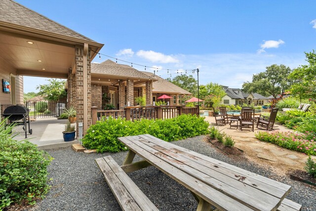 32723 Westminster Dr, Fulshear, TX 77441 - view of patio / terrace with outdoor dining area