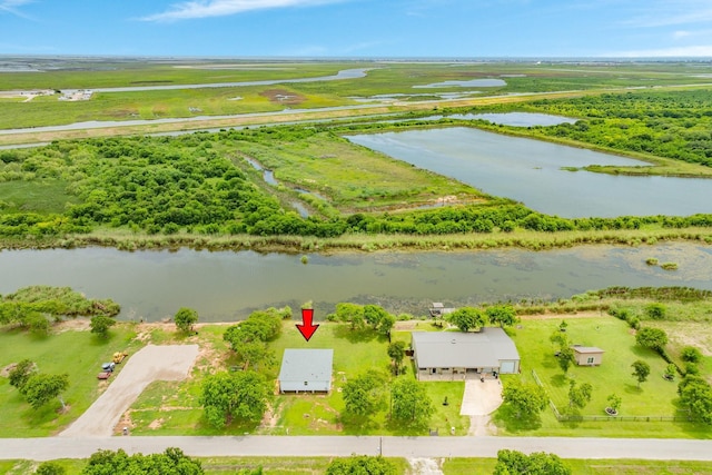 1927 Duncan Dr, Oyster Creek, TX 77541 - bird's eye view of a large body of water